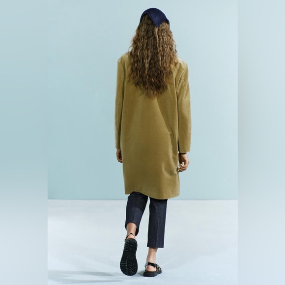 ZARA VELVET COAT ZW COLLECTION - Picture 3 of 16